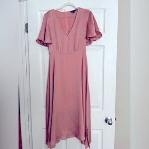 Elegant Pink Dress satin blush